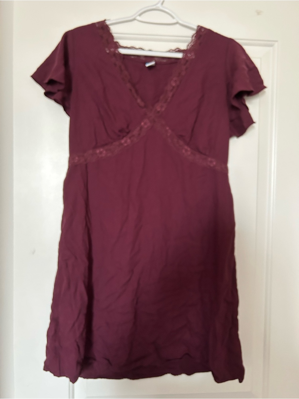 Old Navy: Short Sleeve Lace Trim Dress